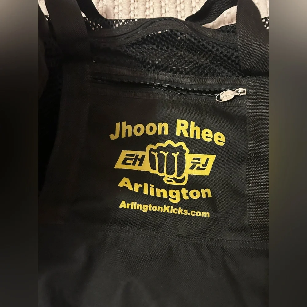 Joon Rhee Unisex Black Martial Arts/Gym Bag W/ Yellow Detailing